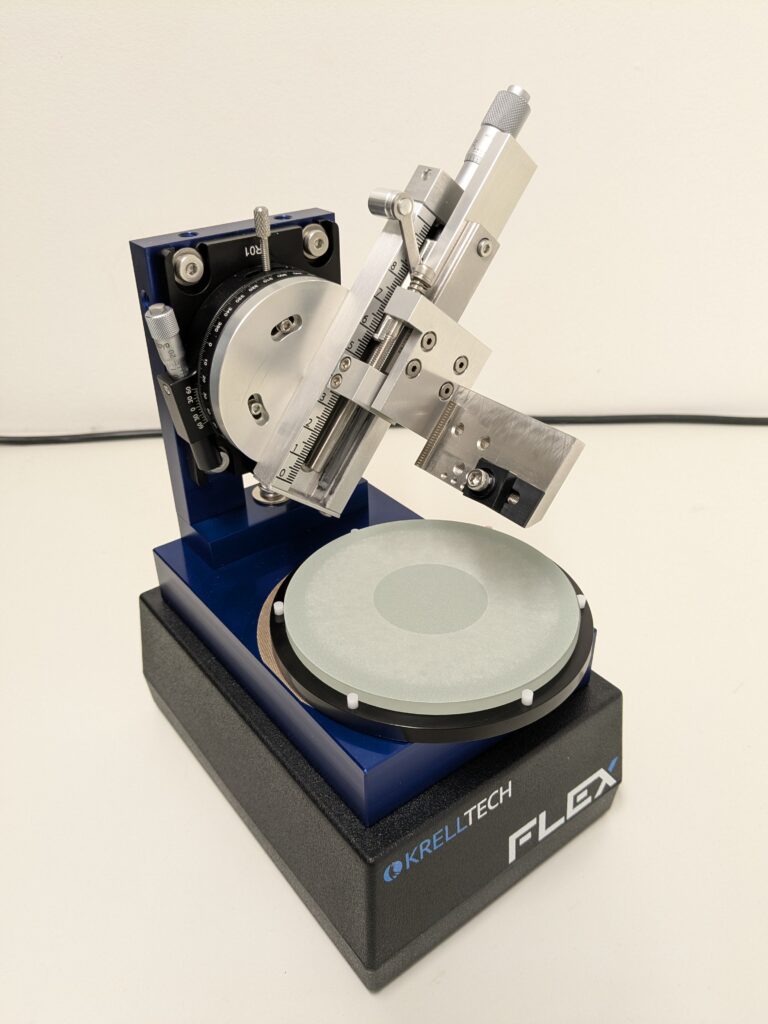 Manual polishing system for surface preparation of materials for microscopic and analytical investigations.